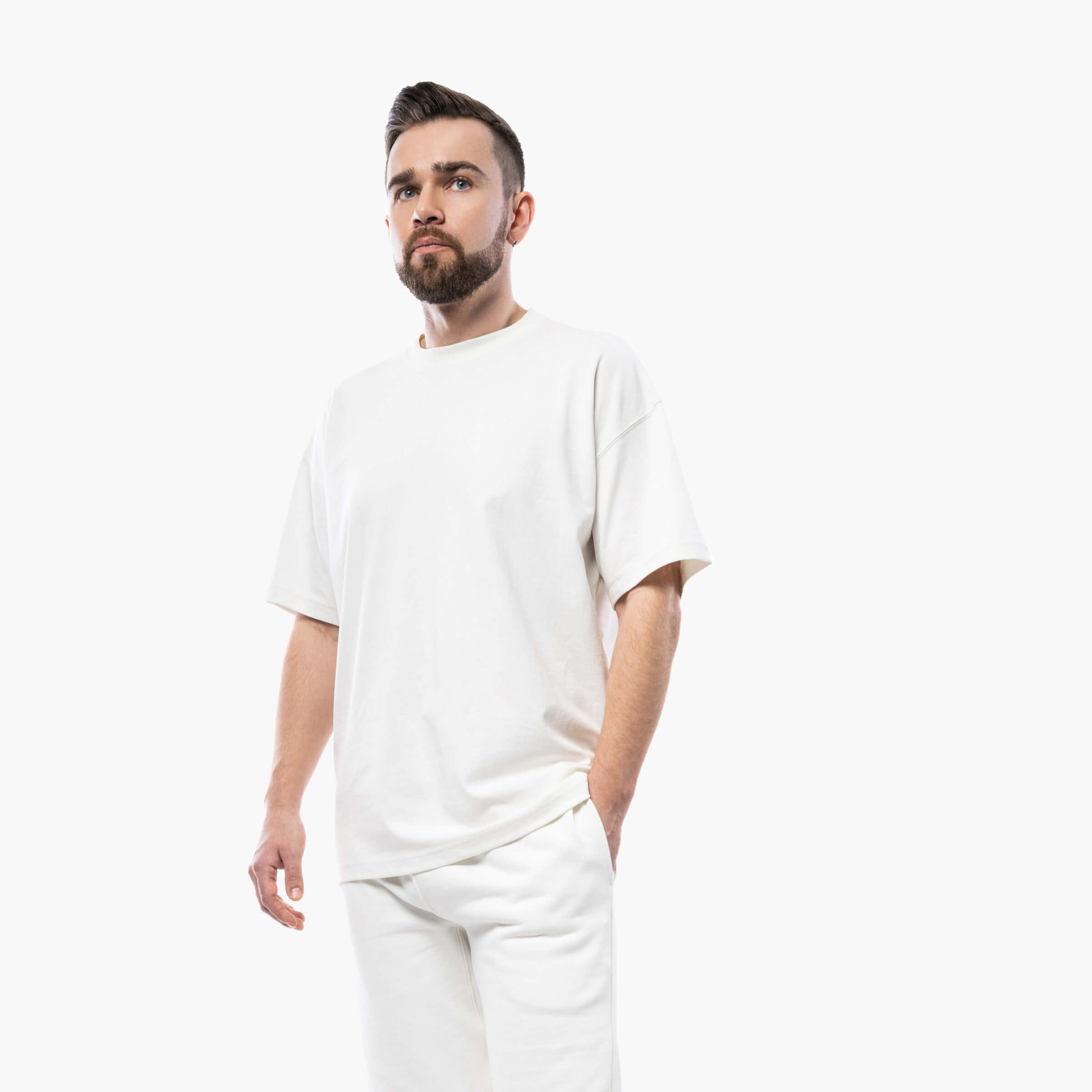 Premium Langarmshirt für Herren Rückseite